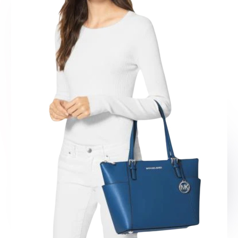 Michael Kors Navy Blue Tote Shoulder Bag - Picture 5 of 5